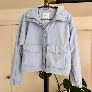 Abercrombie & Fitch Water Resistant Cropped Rain Jacket